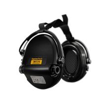 Активні навушники для стрільби Sordin Supreme Pro Neckband Black із заднім тримачем під шолом