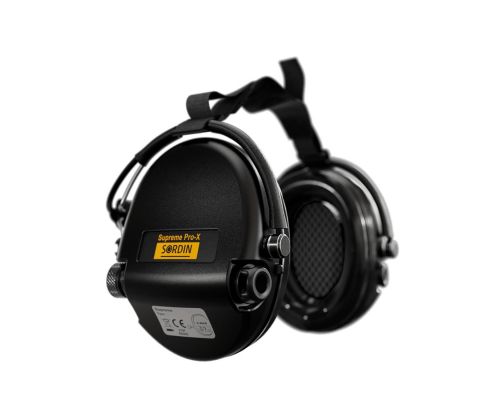 Активные наушники для стрельбы Sordin Supreme Pro Neckband Black с задним держателем под шлем Активные наушники для стрельбы Sordin Supreme Pro Neckband Black с задним держателем под шлем