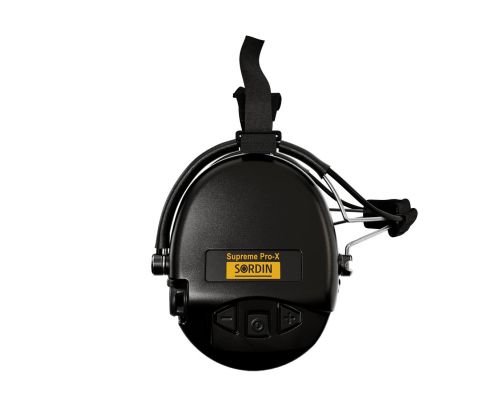 Активные наушники для стрельбы Sordin Supreme Pro Neckband Black с задним держателем под шлем Активные наушники для стрельбы Sordin Supreme Pro Neckband Black с задним держателем под шлем