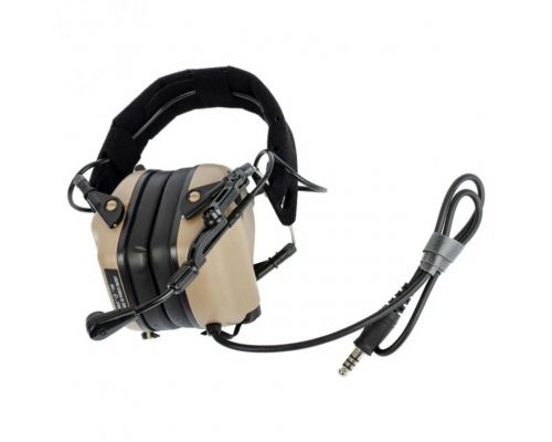 Активные защитные наушники с гарнитурой Earmor M32 MOD4 (TN) Tan Активные защитные наушники с гарнитурой Earmor M32 MOD4 (TN) Tan