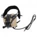 Активные защитные наушники с гарнитурой Earmor M32 MOD4 (TN) Tan