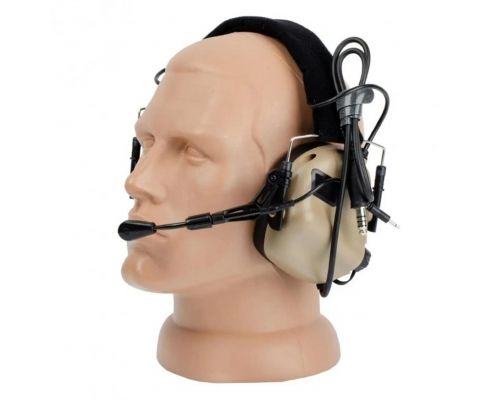 Активные защитные наушники с гарнитурой Earmor M32 MOD4 (TN) Tan Активные защитные наушники с гарнитурой Earmor M32 MOD4 (TN) Tan
