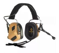 Активные защитные наушники Earmor M32 PLUS (CB) Coyote с гарнитурой