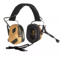Активні захисні навушники Earmor M32 PLUS (CB) Coyote з гарнітурою