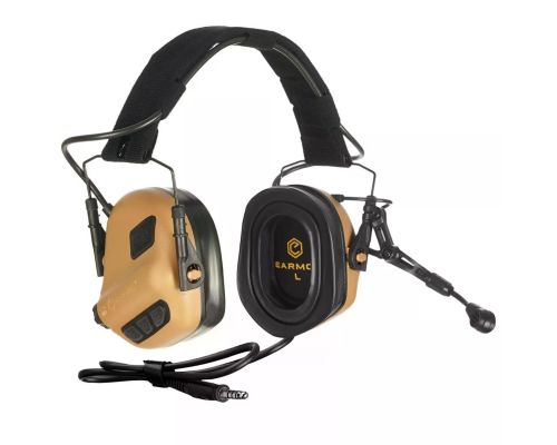 Активні захисні навушники Earmor M32 PLUS (CB) Coyote з гарнітурою Активні захисні навушники Earmor M32 PLUS (CB) Coyote з гарнітурою