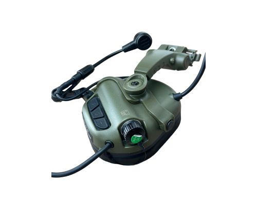 Активні захисні навушники з гарнітурою та адаптером Earmor M32X MARK3 Dual (FG) Olive Mil-Std Активні захисні навушники з гарнітурою та адаптером Earmor M32X MARK3 Dual (FG) Olive Mil-Std