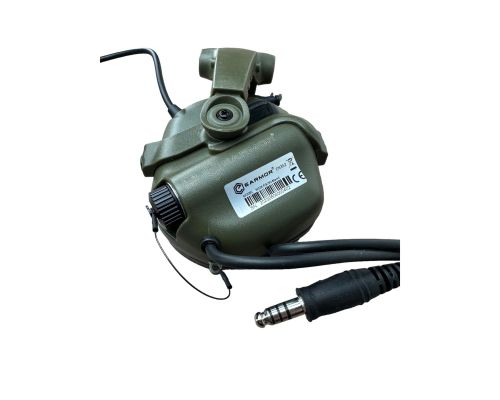 Активні захисні навушники з гарнітурою та адаптером Earmor M32X MARK3 Dual (FG) Olive Mil-Std Активні захисні навушники з гарнітурою та адаптером Earmor M32X MARK3 Dual (FG) Olive Mil-Std