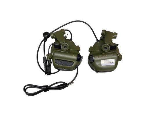 Активні захисні навушники з гарнітурою та адаптером Earmor M32X Mark3 (FG) Olive Активні захисні навушники з гарнітурою та адаптером Earmor M32X Mark3 (FG) Olive