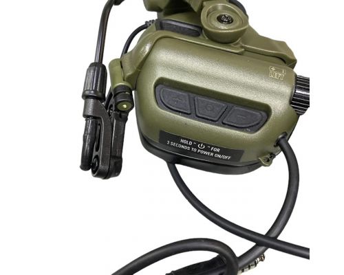 Активні захисні навушники з гарнітурою та адаптером Earmor M32X Mark3 (FG) Olive Активні захисні навушники з гарнітурою та адаптером Earmor M32X Mark3 (FG) Olive