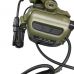 Активні захисні навушники з гарнітурою та адаптером Earmor M32X Mark3 (FG) Olive