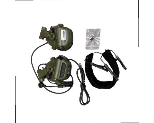 Активні захисні навушники з гарнітурою та адаптером Earmor M32X Mark3 (FG) Olive Активні захисні навушники з гарнітурою та адаптером Earmor M32X Mark3 (FG) Olive