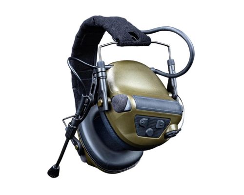 Активні захисні навушники Earmor M33 (FG) Olive з Bluetooth та гарнітурою