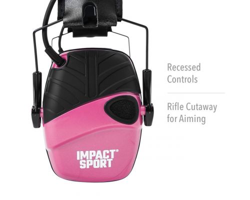 Активные защитные наушники Howard Leight Impact Sport R-02533 Youth/Adult Berry Pink Активные защитные наушники Howard Leight Impact Sport R-02533 Youth/Adult Berry Pink