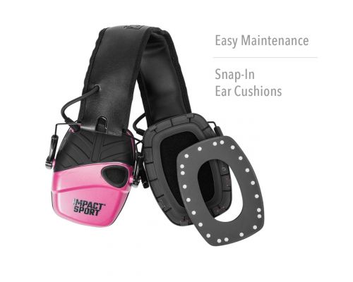 Активные защитные наушники Howard Leight Impact Sport R-02533 Youth/Adult Berry Pink Активные защитные наушники Howard Leight Impact Sport R-02533 Youth/Adult Berry Pink