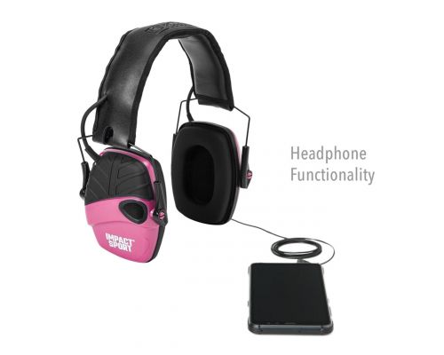 Активные защитные наушники Howard Leight Impact Sport R-02533 Youth/Adult Berry Pink Активные защитные наушники Howard Leight Impact Sport R-02533 Youth/Adult Berry Pink