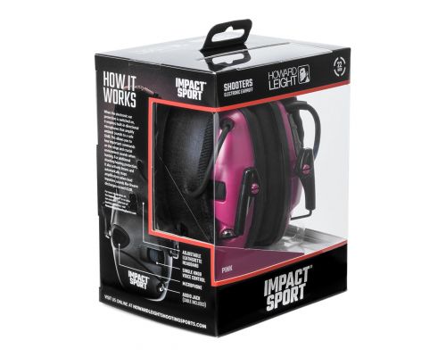 Активные защитные наушники Howard Leight Impact Sport R-02533 Youth/Adult Berry Pink Активные защитные наушники Howard Leight Impact Sport R-02533 Youth/Adult Berry Pink