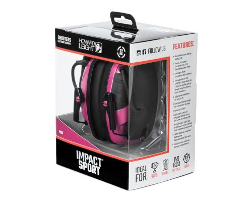 Активные защитные наушники Howard Leight Impact Sport R-02533 Youth/Adult Berry Pink Активные защитные наушники Howard Leight Impact Sport R-02533 Youth/Adult Berry Pink