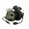Активні захисні навушники з гарнітурою та адаптером Earmor M32H MOD4 (FG) Olive