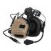 Активні захисні навушники з гарнітурою та адаптером Earmor M32H MOD4 (TN) Tan