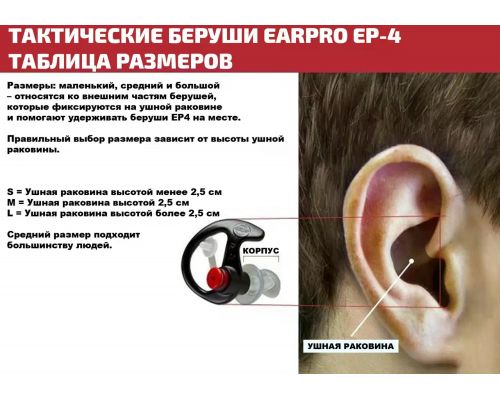 Беруші SureFire EP4 Sonic Defenders PLus Medium