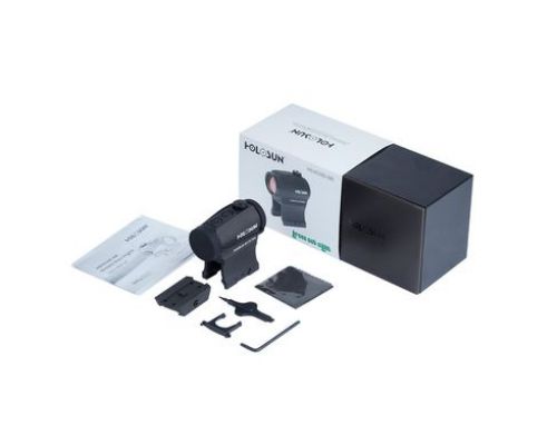 Коллиматорный прицел Holosun HE403B-GR Elite Green Dot Sight с низким креплением и высокий крепление 1/3 Co-Witness Коллиматорный прицел Holosun HE403B-GR Elite Green Dot Sight с низким креплением и высокий крепление 1/3 Co-Witness