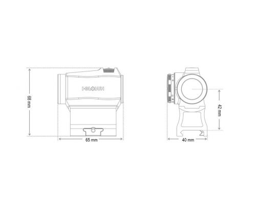 Коллиматорный прицел Holosun Micro HE503R-GD Коллиматорный прицел Holosun Micro HE503R-GD