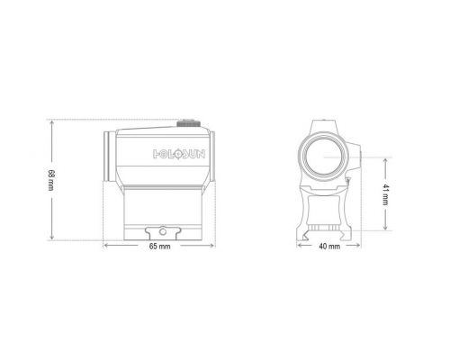 Коллиматорный прицел Holosun MicroELITE HE403C-GR Green Dot Коллиматорный прицел Holosun MicroELITE HE403C-GR Green Dot