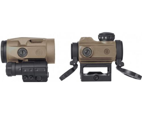 Коллиматорный прицел SigSauer Romeo-MSR с увеличителем Juliet3-Micro 1-3X FDE Коллиматорный прицел SigSauer Romeo-MSR с увеличителем Juliet3-Micro 1-3X FDE