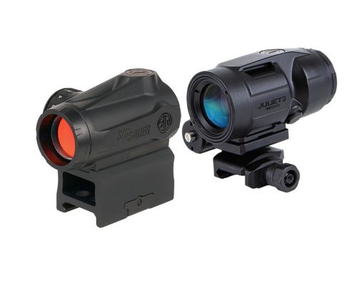 Коліматорний приціл SigSauer Romeo MSR Gen2 RedDot зі збільшувачем Juliet3-Micro 1-3X SORJMSR101