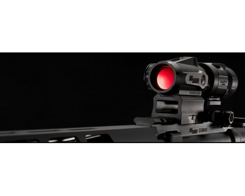 Коліматорний приціл SigSauer Romeo MSR Gen2 RedDot зі збільшувачем Juliet3-Micro 1-3X SORJMSR101