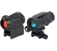 Коліматорний приціл SigSauer Romeo MSR Gen2 RedDot зі збільшувачем Juliet5-Micro 1-5X SORJMSR501