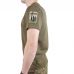 Футболка Kiborg Tactical Coolpass хаки с велкро панелями для шевронов