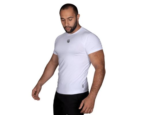 Футболка Modal Біла (чорний тризуб), XXXL Футболка Modal Біла (чорний тризуб), XXXL