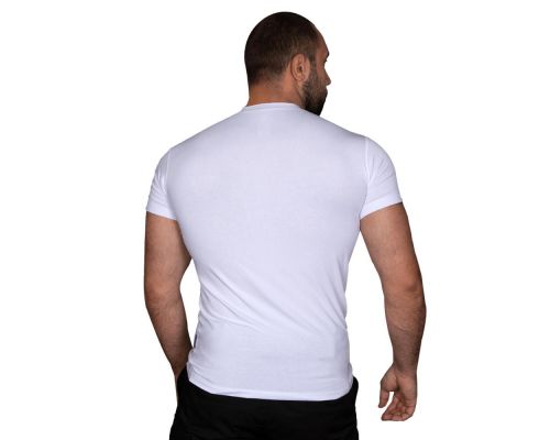 Футболка Modal Біла (чорний тризуб), XXXL Футболка Modal Біла (чорний тризуб), XXXL