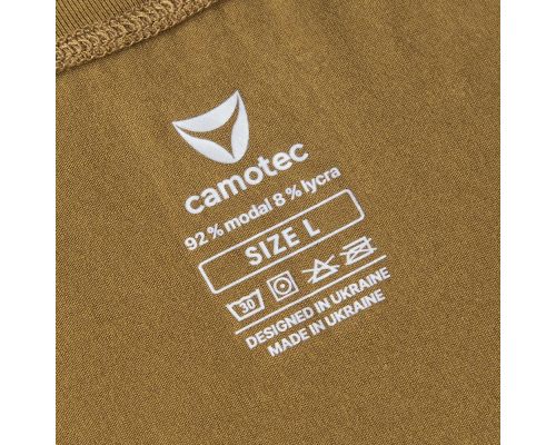 Футболка Modal з прінтом Койот (Тризуб Синій) (7270), XL Футболка Modal з прінтом Койот (Тризуб Синій) (7270), XL