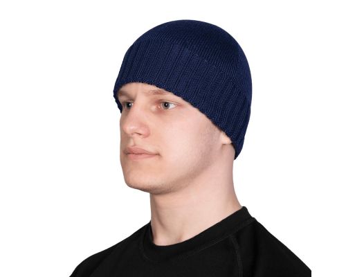 Шапка Watch Cap Merino Темно-синя (6703), Шапка Watch Cap Merino Темно-синя (6703),