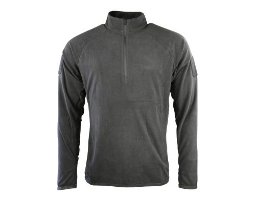 Кофта тактична фліс KOMBAT UK Alpha Mid-Layer Fleece чорна L Кофта тактична фліс KOMBAT UK Alpha Mid-Layer Fleece чорна L