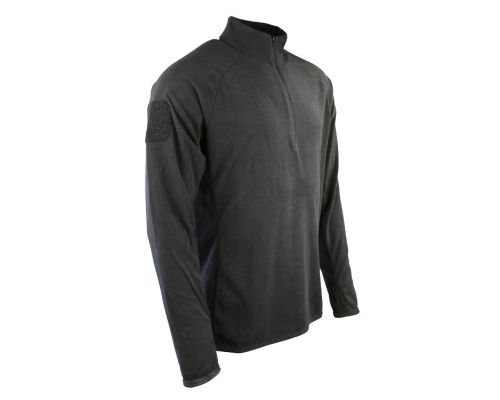 Кофта тактична фліс KOMBAT UK Alpha Mid-Layer Fleece чорна L Кофта тактична фліс KOMBAT UK Alpha Mid-Layer Fleece чорна L
