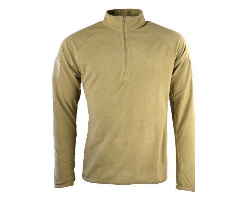 Кофта тактична фліс KOMBAT UK Alpha Mid-Layer Fleece койот XL Кофта тактична фліс KOMBAT UK Alpha Mid-Layer Fleece койот XL
