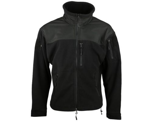 Кофта тактична фліс KOMBAT UK Defender Tactical Fleece чорна XXXL Кофта тактична фліс KOMBAT UK Defender Tactical Fleece чорна XXXL