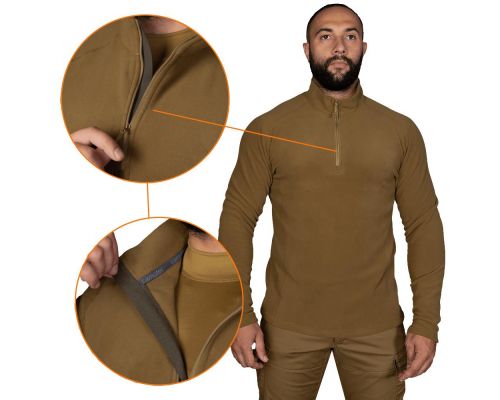 Флисовая кофта Hawk Койот (7283), XXXL Флисовая кофта Hawk Койот (7283), XXXL