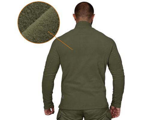 Флісова кофта Hawk Олива (7291), XS Флісова кофта Hawk Олива (7291), XS