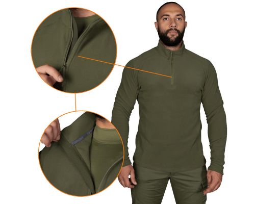 Флісова кофта Hawk Олива (7291), XS Флісова кофта Hawk Олива (7291), XS