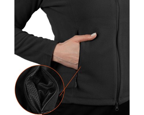 Флісова кофта Pani Meadow Himatec 100 Чорна (7445), XXXL Флісова кофта Pani Meadow Himatec 100 Чорна (7445), XXXL