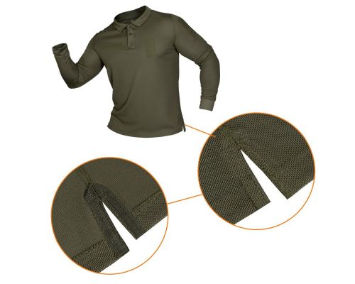 Поло CM Army ID Long Олива (7368), XXL Поло CM Army ID Long Олива (7368), XXL