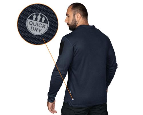 Поло Patrol Long LT Темно-синее (7297), XXXXL Поло Patrol Long LT Темно-синее (7297), XXXXL