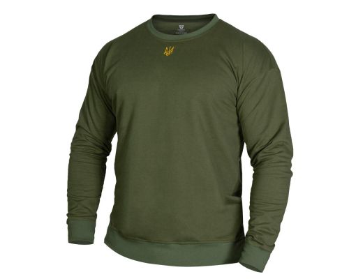 Свитшот Basic Олива (золотой трезубец) (7407), XXL