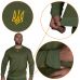 Свитшот Basic Олива (золотой трезубец) (7407), XXL