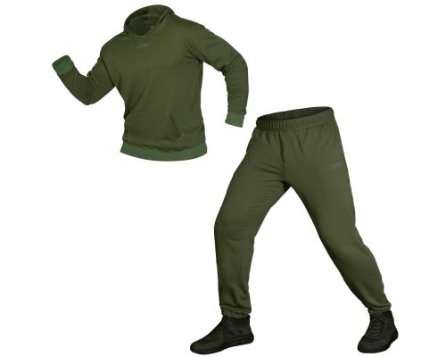 Спортивний костюм Basic Hood Олива (7383), S Спортивний костюм Basic Hood Олива (7383), S