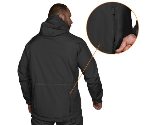 Куртка Stalker SoftShell Чорна (7226), XXXXL Куртка Stalker SoftShell Чорна (7226), XXXXL
